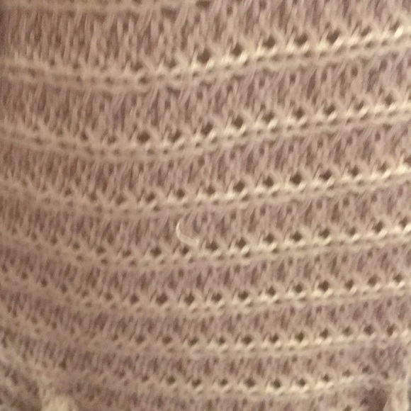 Long Oatmeal Knit Open Cardigan - Picture 5 of 8